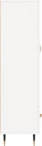 vidaXL - Hoge - kast - 69,5x31x115 - cm - bewerkt - hout - wit