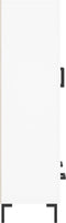 vidaXL - Hoge - kast - 69,5x31x115 - cm - bewerkt - hout - wit