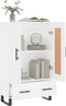 vidaXL - Hoge - kast - 69,5x31x115 - cm - bewerkt - hout - wit