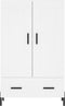 vidaXL - Hoge - kast - 69,5x31x115 - cm - bewerkt - hout - wit
