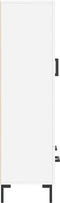 vidaXL - Hoge - kast - 69,5x31x115 - cm - bewerkt - hout - wit