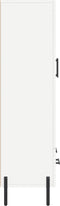 vidaXL - Hoge - kast - 69,5x31x115 - cm - bewerkt - hout - wit