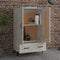 vidaXL - Hoge - kast - 70x31x115 - cm - bewerkt - hout - betongrijs