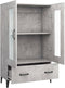 vidaXL - Hoge - kast - 70x31x115 - cm - bewerkt - hout - betongrijs