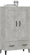 vidaXL - Hoge - kast - 70x31x115 - cm - bewerkt - hout - betongrijs
