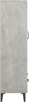 vidaXL - Hoge - kast - 70x31x115 - cm - bewerkt - hout - betongrijs