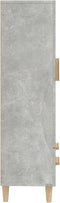 vidaXL - Hoge - kast - 70x31x115 - cm - bewerkt - hout - betongrijs