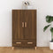 vidaXL - Hoge - kast - 70x31x115 - cm - bewerkt - hout - bruin - eikenkleur