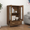 vidaXL - Hoge - kast - 70x31x115 - cm - bewerkt - hout - bruin - eikenkleur