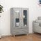 vidaXL - Hoge - kast - 70x31x115 - cm - bewerkt - hout - grijs - sonoma - eikenkleurig