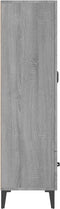 vidaXL - Hoge - kast - 70x31x115 - cm - bewerkt - hout - grijs - sonoma - eikenkleurig