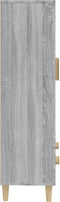 vidaXL - Hoge - kast - 70x31x115 - cm - bewerkt - hout - grijs - sonoma - eikenkleurig