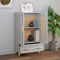 vidaXL - Hoge - kast - 70x31x115 - cm - bewerkt - hout - grijs - sonoma - eikenkleurig