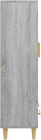 vidaXL - Hoge - kast - 70x31x115 - cm - bewerkt - hout - grijs - sonoma - eikenkleurig