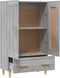 vidaXL - Hoge - kast - 70x31x115 - cm - bewerkt - hout - grijs - sonoma - eikenkleurig