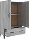 vidaXL - Hoge - kast - 70x31x115 - cm - bewerkt - hout - grijs - sonoma - eikenkleurig