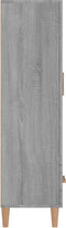 vidaXL - Hoge - kast - 70x31x115 - cm - bewerkt - hout - grijs - sonoma - eikenkleurig
