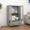 vidaXL - Hoge - kast - 70x31x115 - cm - bewerkt - hout - grijs - sonoma - eikenkleurig