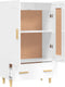vidaXL - Hoge - kast - 70x31x115 - cm - bewerkt - hout - hoogglans - wit