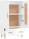 vidaXL - Hoge - kast - 70x31x115 - cm - bewerkt - hout - hoogglans - wit