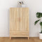vidaXL - Hoge - kast - 70x31x115 - cm - bewerkt - hout - sonoma - eikenkleurig