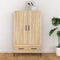 vidaXL - Hoge - kast - 70x31x115 - cm - bewerkt - hout - sonoma - eikenkleurig
