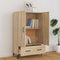 vidaXL - Hoge - kast - 70x31x115 - cm - bewerkt - hout - sonoma - eikenkleurig