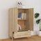 vidaXL - Hoge - kast - 70x31x115 - cm - bewerkt - hout - sonoma - eikenkleurig