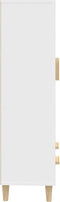 vidaXL - Hoge - kast - 70x31x115 - cm - bewerkt - hout - wit