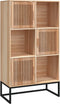 vidaXL - Hoge - kast - 70x35x125 - cm - bewerkt - hout