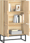vidaXL - Hoge - kast - 70x35x125 - cm - bewerkt - hout