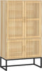 vidaXL - Hoge - kast - 70x35x125 - cm - bewerkt - hout