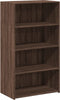 vidaXL - Hoge - kast - 70x41x124 - cm - bewerkt - hout - bruin - eikenkleur