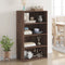 vidaXL - Hoge - kast - 70x41x124 - cm - bewerkt - hout - bruin - eikenkleur