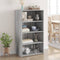 vidaXL - Hoge - kast - 70x41x124 - cm - bewerkt - hout - grijs - sonoma - eikenkleurig