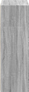 vidaXL - Hoge - kast - 70x41x124 - cm - bewerkt - hout - grijs - sonoma - eikenkleurig