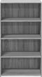 vidaXL - Hoge - kast - 70x41x124 - cm - bewerkt - hout - grijs - sonoma - eikenkleurig