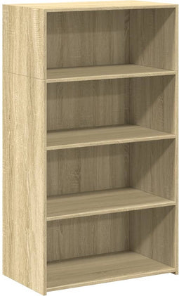 vidaXL - Hoge - kast - 70x41x124 - cm - bewerkt - hout - sonoma - eikenkleurig