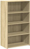 vidaXL - Hoge - kast - 70x41x124 - cm - bewerkt - hout - sonoma - eikenkleurig