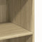 vidaXL - Hoge - kast - 70x41x124 - cm - bewerkt - hout - sonoma - eikenkleurig