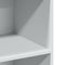 vidaXL - Hoge - kast - 70x41x124 - cm - bewerkt - hout - wit