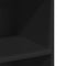 vidaXL - Hoge - kast - 70x41x124 - cm - bewerkt - hout - zwart