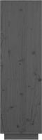 vidaXL - Hoge - kast - 74x35x117 - cm - massief - grenenhout - grijs