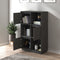 vidaXL - Hoge - kast - 74x35x117 - cm - massief - grenenhout - grijs