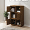 vidaXL - Hoge - kast - 74x35x117 - cm - massief - grenenhout - honingbruin