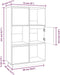 vidaXL - Hoge - kast - 74x35x117 - cm - massief - grenenhout - honingbruin