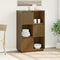 vidaXL - Hoge - kast - 74x35x117 - cm - massief - grenenhout - honingbruin