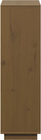 vidaXL - Hoge - kast - 74x35x117 - cm - massief - grenenhout - honingbruin