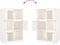 vidaXL - Hoge - kast - 74x35x117 - cm - massief - grenenhout - wit