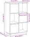 vidaXL - Hoge - kast - 74x35x117 - cm - massief - grenenhout - wit